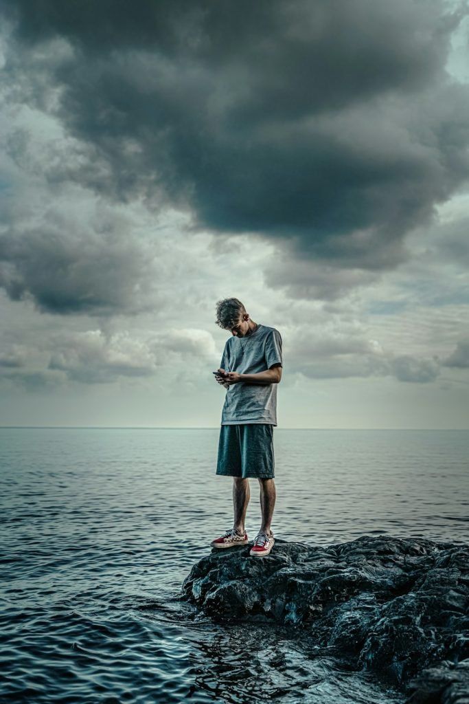 Tried to capture a portrait of my son on Lake Superior this weekend... but ended up capturing the story of an entire generation.

Surrounded by beauty and uncertainty...yet totally distracted.